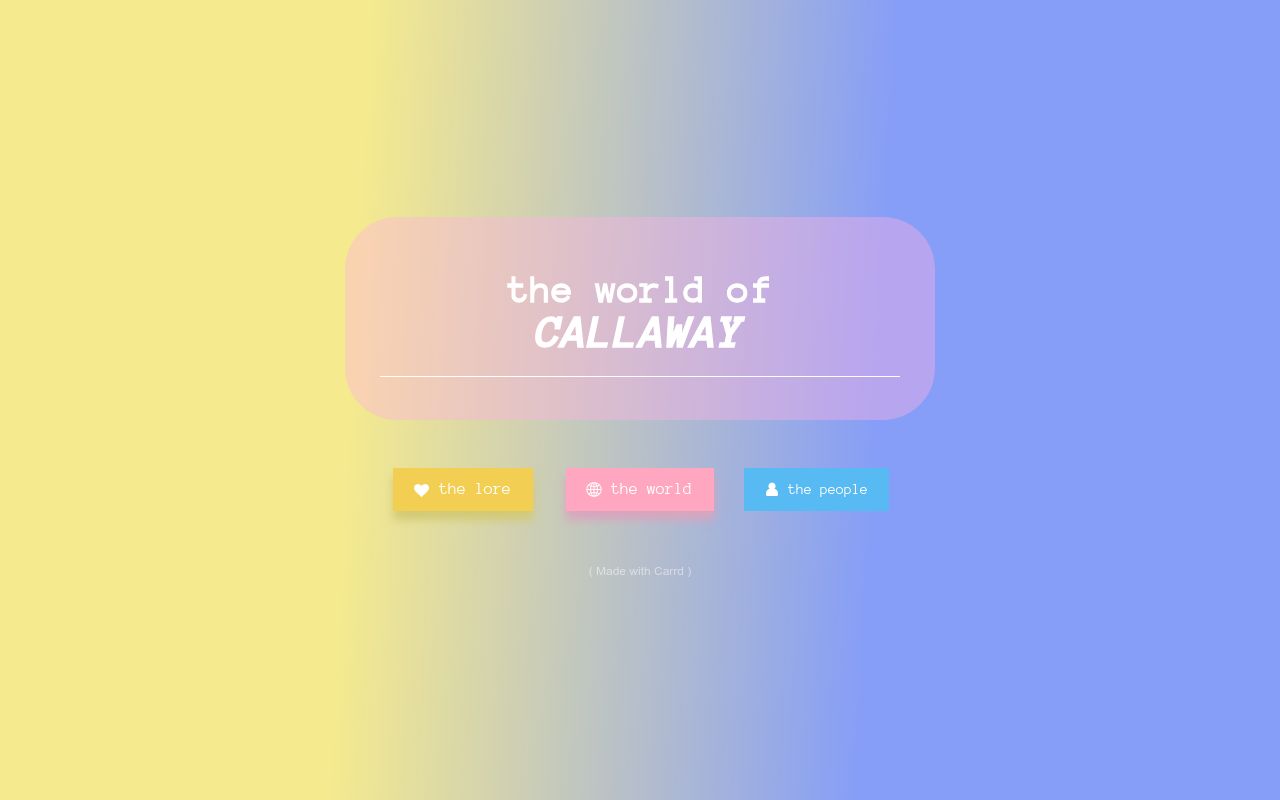 Carrd profile picture for @callaway